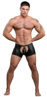 Poseidon Shorts mit offenem Schritt &amp; abnehmbarem String &ndash; Schwarz L/XL