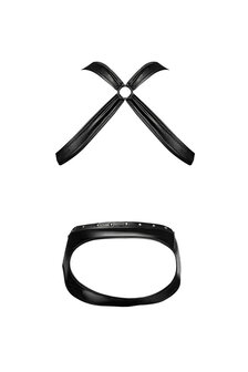 Uranus Harness Jockstrap mit Strapsen &ndash; Offener R&uuml;cken &ndash; Schwarz L/XL