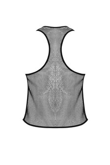 Stretch Netz Tank Top S/M Schwarz &ndash; Sexy Herren Mesh Shirt | Male Power