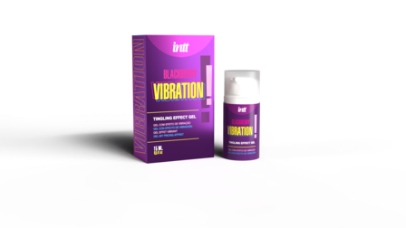 INTT Vibrating Lubricant Blackberry &ndash; Tingling Effect Intimate Gel with Blackberry Flavor (15ml)