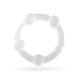 Triple Bead Cock Ring Set &ndash; Clear Stretchy Rings for Enhanced Stimulation and Comfort
