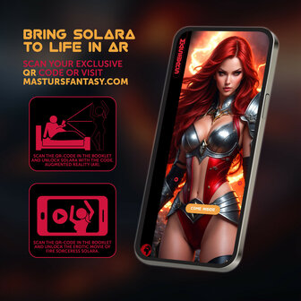 MASTURS Solara &ndash; Fire Sorceress Multifunctionele Masturbator