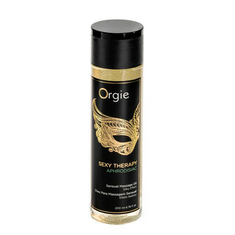 Orgie Sexy Therapy Aphrodisiac Massage Oil 200 ml &ndash; Luxe Sensuele Massageolie met Vanille &amp; Ceder