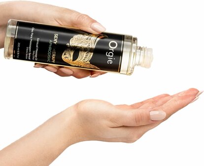 Orgie Sexy Therapy Aphrodisiac Massage Oil 200 ml &ndash; Luxe Sensuele Massageolie met Vanille &amp; Ceder