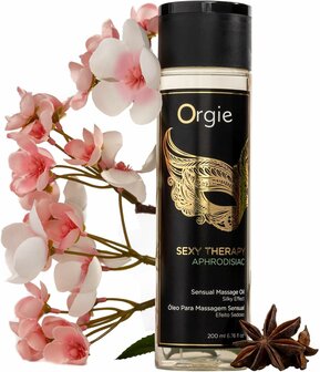 Orgie Sexy Therapy Aphrodisiac Massage Oil 200 ml &ndash; Luxe Sensuele Massageolie met Vanille &amp; Ceder