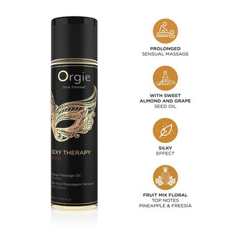 Orgie Sexy Therapy Amor Massage Oil 200 ml &ndash; Sensuele Massageolie met Ananas &amp; Freesia