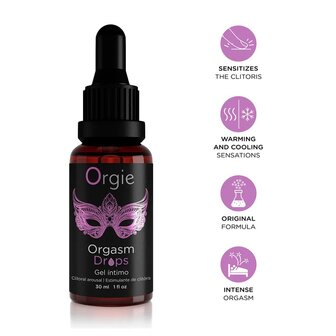 Orgie Orgasm Drops Clitoral Arousal Gel &ndash; Intens Stimulerende Clitoris Gel met Warm &amp; Cool Effect