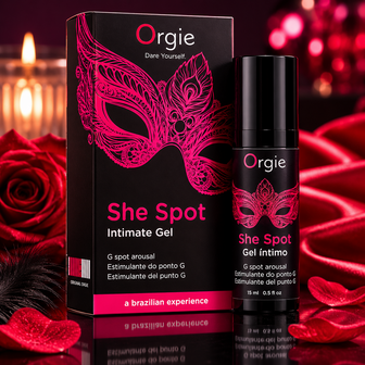 Orgie She Spot Intimate Gel &ndash; G-Spot Stimulerende Gel met Vibrerend, Warm &amp; Cooling Effect