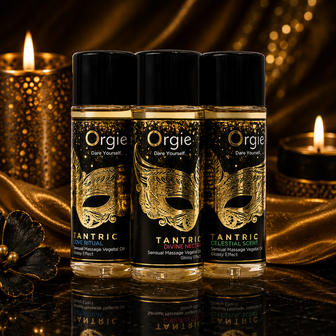 Orgie Tantric Mini Size Collection &ndash; Luxe Sensuele Massageolie Giftset met Glossy Effect