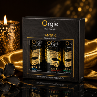 Orgie Tantric Mini Size Collection &ndash; Luxe Sensuele Massageolie Giftset met Glossy Effect