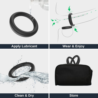 Nappex&trade; Rino Cock Ring Set &ndash; Siliconen Penisringen voor Meer Comfort, Ondersteuning en Partnerstimulatie