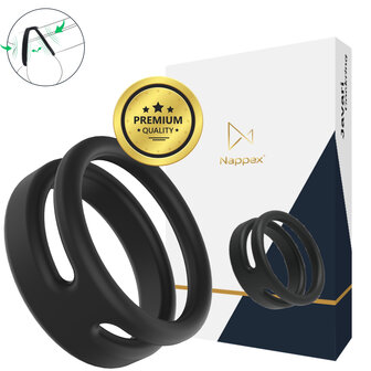 Nappex&trade; Javari Cockring &ndash; Premium Siliconen Penisring voor Comfort, Ondersteuning en Duurzaam Gebruik