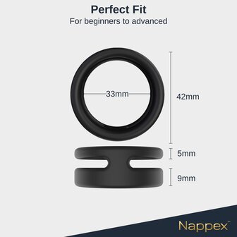 Nappex&trade; Javari Cockring &ndash; Premium Siliconen Penisring voor Comfort, Ondersteuning en Duurzaam Gebruik
