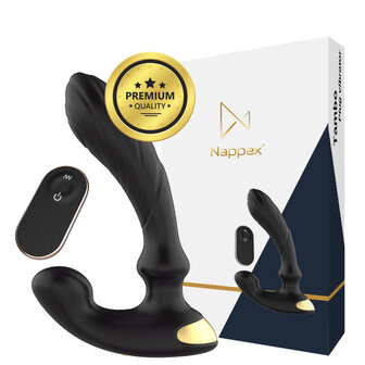 Nappex&trade; Tambo Prostaat- &amp; G-Spot Vibrator &ndash; Ritmische P-Spot Stimulatie, Krachtige Vibraties &amp; Intense Orgasmes