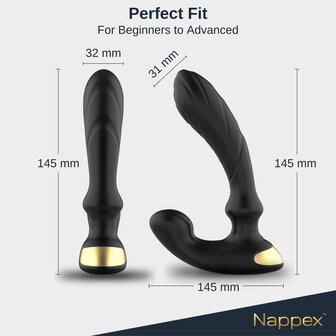 Nappex&trade; Tambo Prostaat- &amp; G-Spot Vibrator &ndash; Ritmische P-Spot Stimulatie, Krachtige Vibraties &amp; Intense Orgasmes