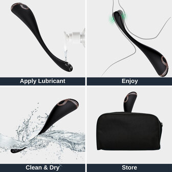 Nappex&trade; Ica Premium Spotvibrator &ndash; Krachtige Diepe Vibraties, 9 Intensiteitsniveaus &amp; Waterdicht Design