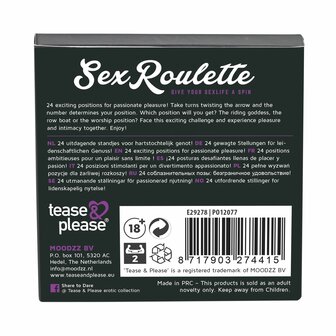 Tease &amp; Please Sex Roulette Kama Sutra