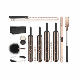 Rosy Gold &ndash; Nouveau BDSM Set | Luxury 9-Piece BDSM Starter Kit