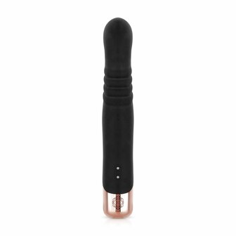 Rosy Gold Rabbit Vibrator Mit Sto&szlig;funktion - Schwarz