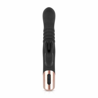 Rosy Gold Rabbit Vibrator Mit Sto&szlig;funktion - Schwarz