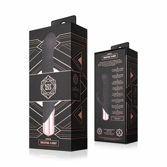 Rosy Gold Rabbit Vibrator Mit Sto&szlig;funktion - Schwarz