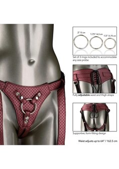 Her Royal Harness &ndash; Luxe Vegan Leren Harness voor Probe Play | Boutique &amp; Clubwear by Victoria