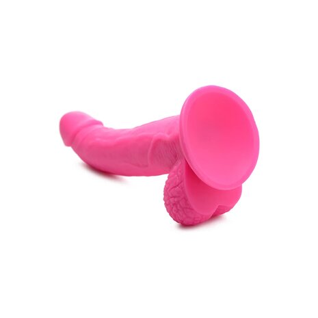 Dildo with balls and suction cup 19 cm (7.5 inch) Pink