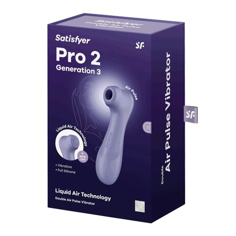 Satisfyer - Pro 2 Generation 3 - Luchtdruk Vibrator - LILA