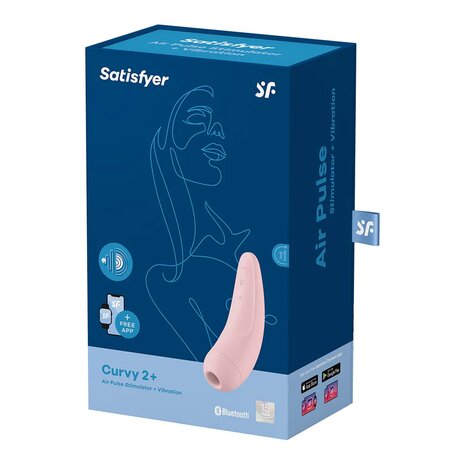 Curvy 2Plus - Air Pulse Stimulator and Vibration - Pink