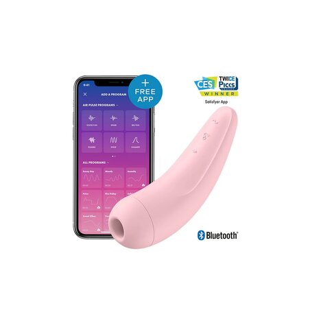 Curvy 2Plus - Air Pulse Stimulator and Vibration - Pink