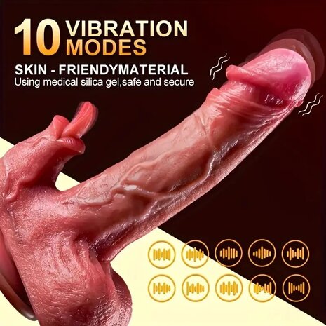 4 in 1 Vibrator met clit stimulator