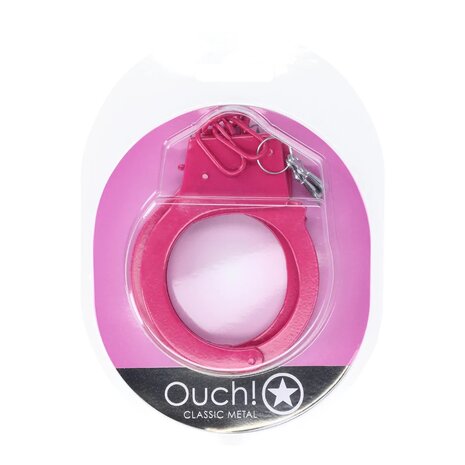 Metalen Handboeien Roze / Metal Handcuffs  Pink