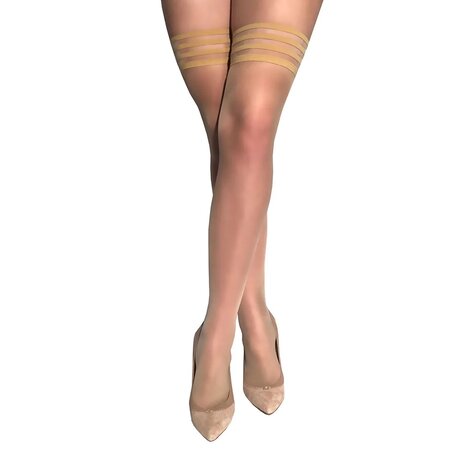 Hold-up kousen powder kleur maat C / Hold-up stockings powder color size C