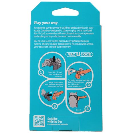 Voorbind Harnas met GRATIS Vac-U Poeder /  Strap-on Harness with FREE Vac-U Powder