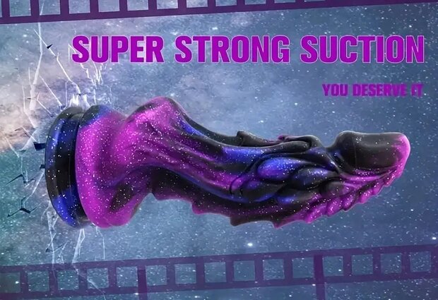 Dragon Dildo With Suction Cup Purple