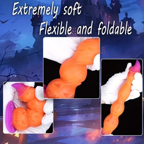 Magische Pompoen Dildo met zuignap /   Magic Pumpkin with suction cup
