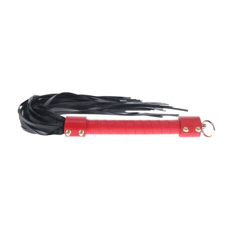 Zweep Flogger Rood-Zwart /  Whip Flogger Red-Black