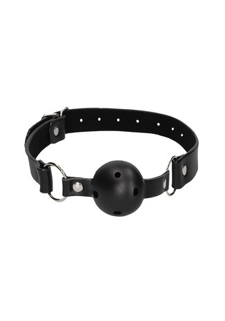 Ademende Bal Knevel Zwart / Breathable Ball Gag Black