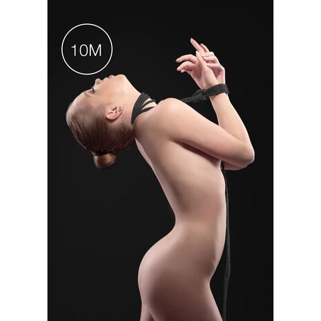 Kinbaku-Seil 10 m &ndash; schwarzes Nylon