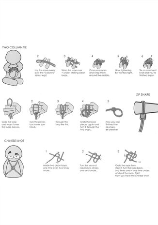 Kinbaku-Seil 10 m &ndash; schwarzes Nylon