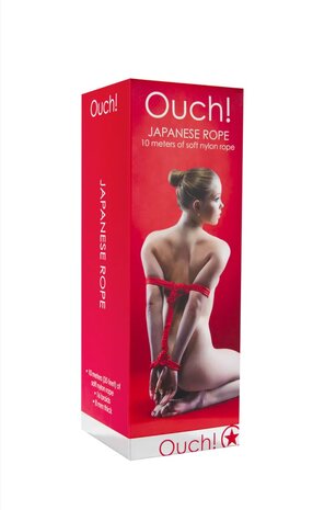 Japanisches Seil 10 m &ndash; rotes Nylon