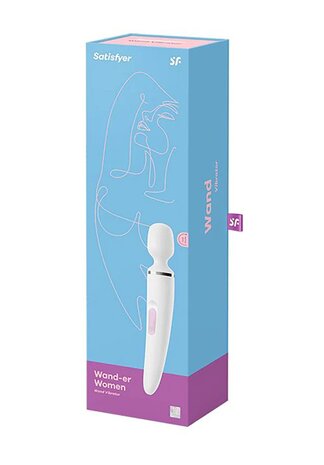 Satisfyer Massage Wand Vibrator wit/ Satisfyer Massage Wand Vibrator white