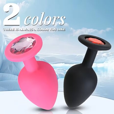 3-Piece Butt Plug Set &ndash; Black