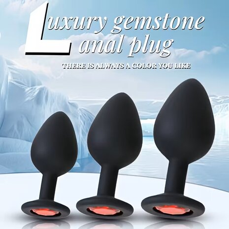 3-Piece Butt Plug Set &ndash; Black