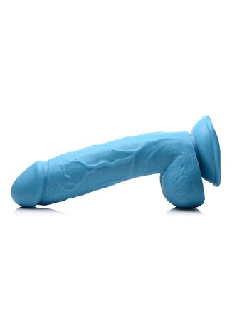 Dildo with Balls and Suction Cup 21 cm (8.25 inch) Blue