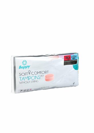 Beppy Weiche + Komfortable Feuchte Tampons &ndash; 4 St&uuml;ck