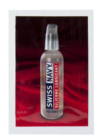 Swiss Navy Silicone Lubricant Sachet 5 ml &ndash; Premium Silicone Lube with Vitamin E