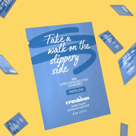 Crushious Water-Based Lubricant Sachet 4 ml &ndash; Skin-Friendly & Latex Safe