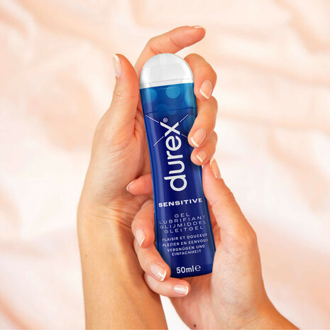 Durex Play Sensitive Gel 50ml &ndash; Gleitgel auf Wasserbasis (Transparent, Nicht klebrig, Kondomsicher)