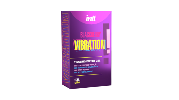 INTT Vibrating Lubricant Blackberry &ndash; Tingling Effect Intimate Gel with Blackberry Flavor (15ml)